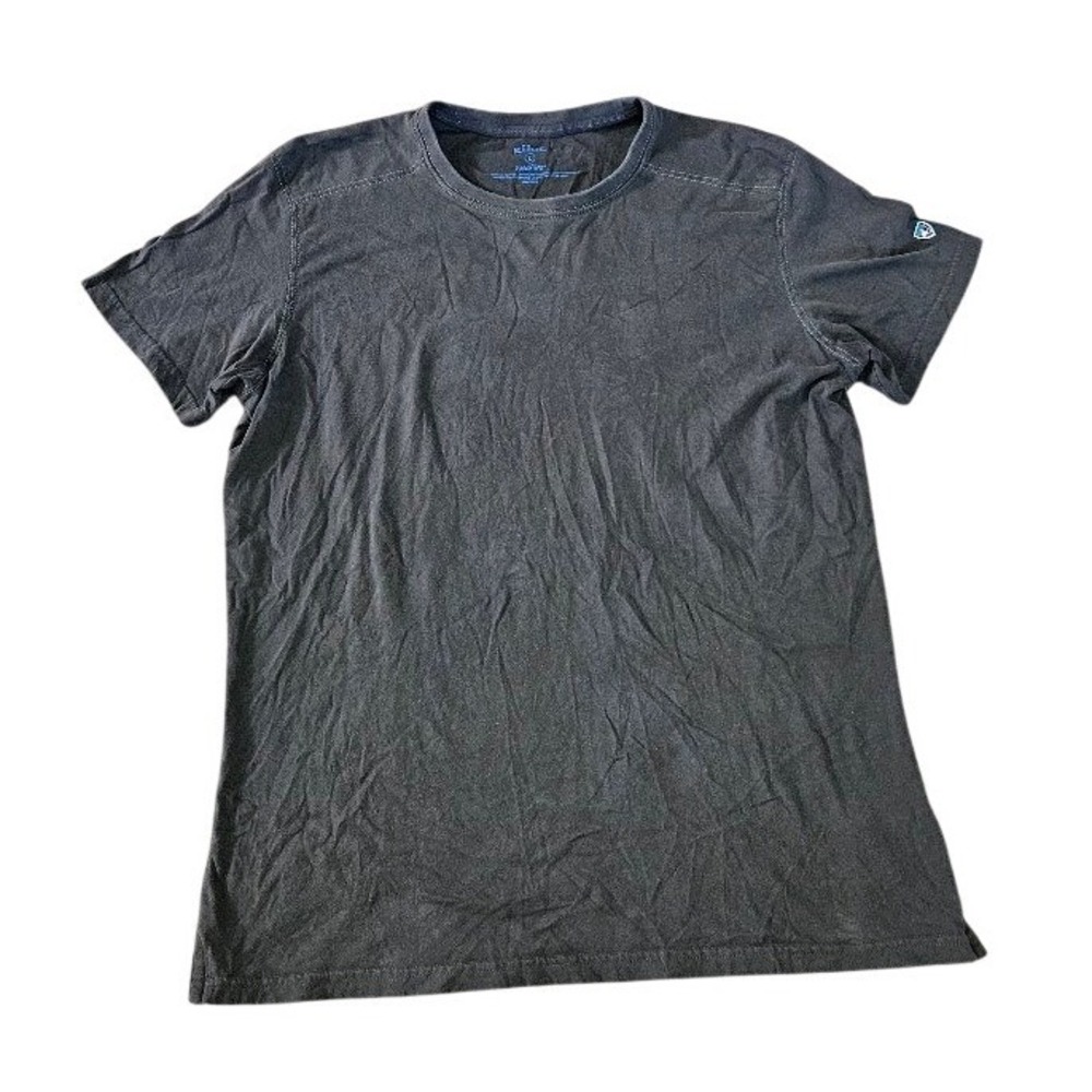 Kuhl Wildfibre Mens Large Gray Organic Cotton Short Sleeve T-Shirt Outdoor